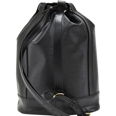 Randonnée leather backpack Louis Vuitton Black in Leather